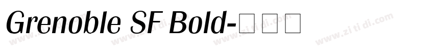 Grenoble SF Bold字体转换